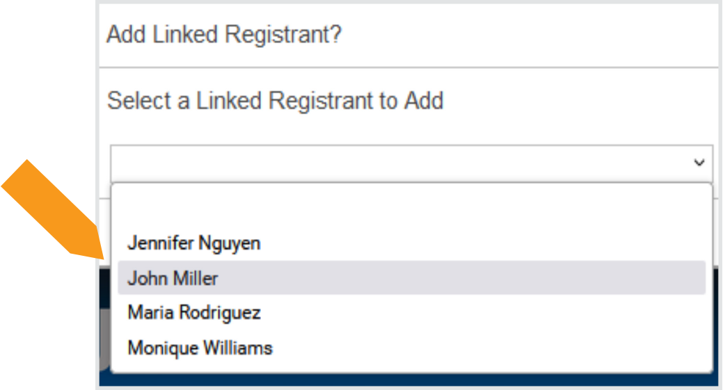 Registering Group Members for Events